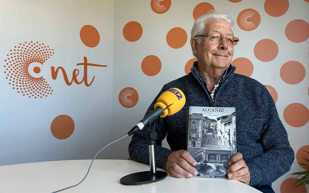 José Gil, escritor de tres novelas sobre Alcañiz y dos sobre deportes./ L.O.