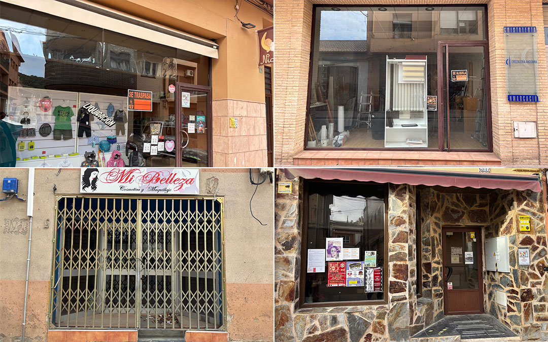 Imágenes de algunos de los locales cerrados del municipio. / L.C.