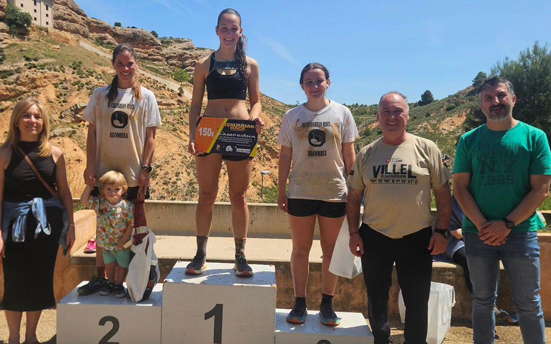 Noa Monserrat en el podio de la Calvarian Race / Ayuntamiento de Alcorisa