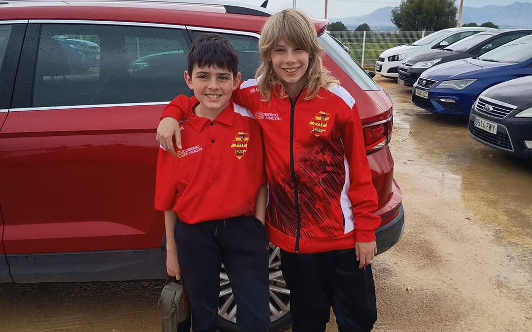 Eloi Adell y Martí Bosch en el Campeonato de España de Petanca, celebrado en Alicante / Facebook La Fresneda