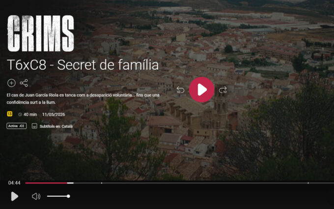 El asesinato de un andorrano en 2007 protagoniza el cierre de la sexta temporada de ‘Crims’ de TV3