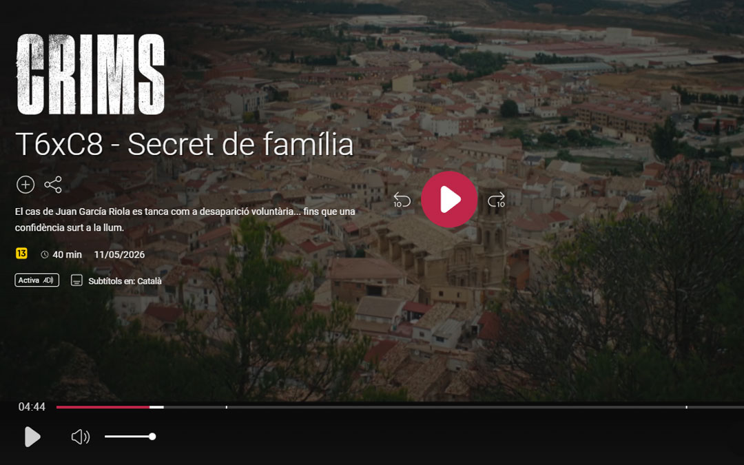 Uno de los instantes del programa de Crims de esta semana./ TV3