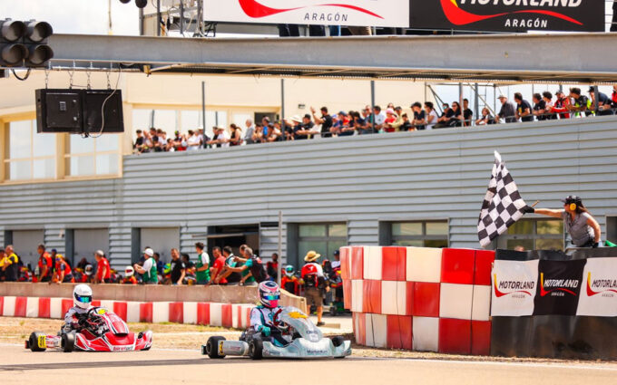 El Campeonato de España de Karting brilla en Motorland con grandes remontadas y un final muy ajustado