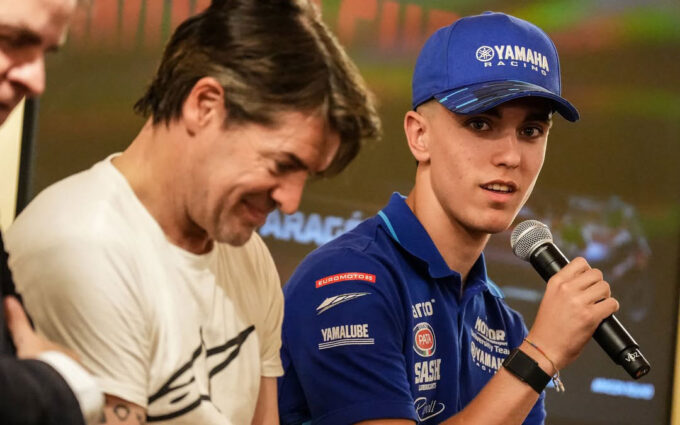 Gonzalo Sánchez, el turolense que lleva su pasión por las Superbikes a casa: «Estar aquí es algo que soñé, ahora toca vivirlo»