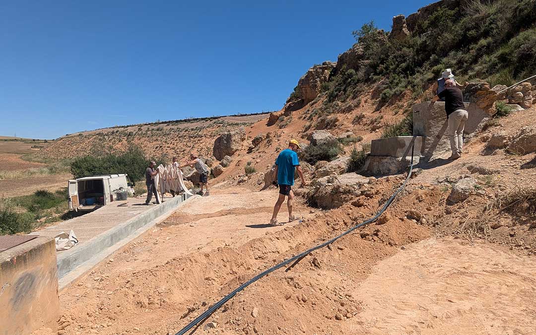 Imagen de los trabajos que se han desarrollado en la zona de la Zarzana./ L.C.