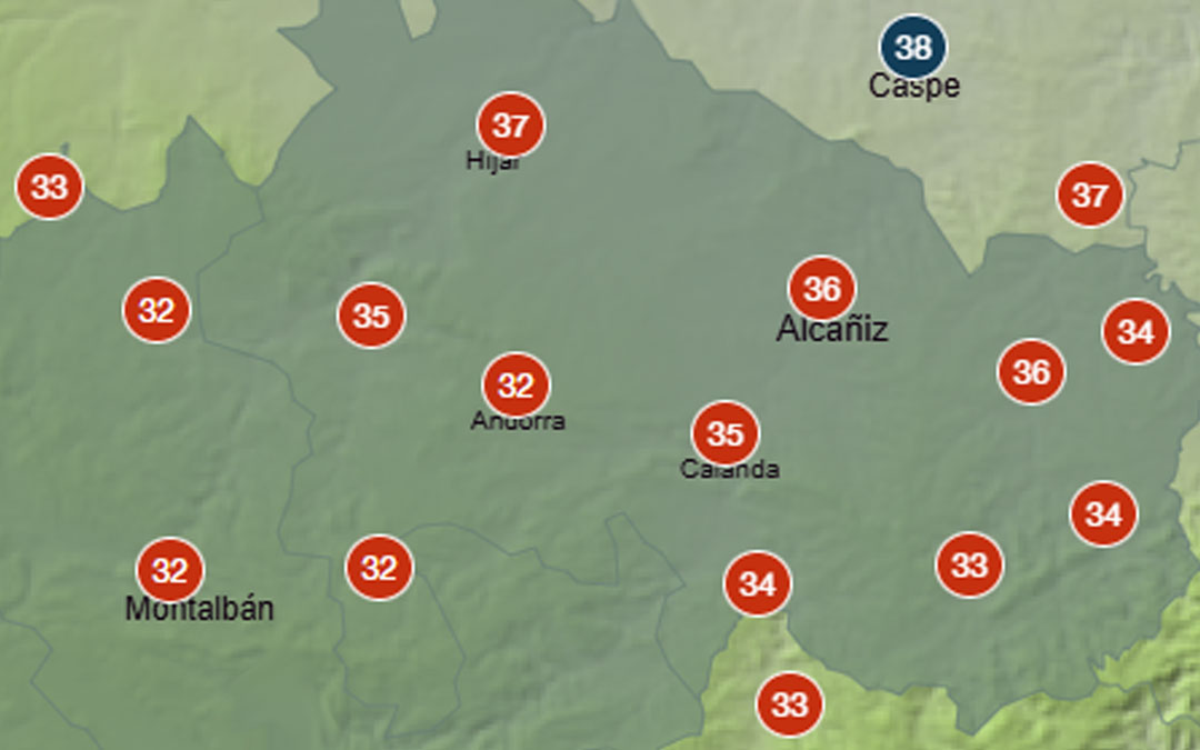 Mapa con las previsiones de temperatura este viernes 29 de mayo de 2026 / L.C.
