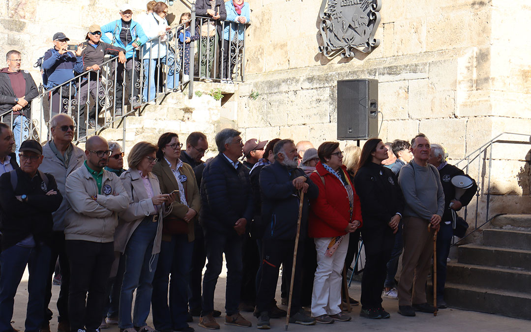 Llegada a la iglesia de Peñarroya de Tastavins de la Rogativa. / A.Z