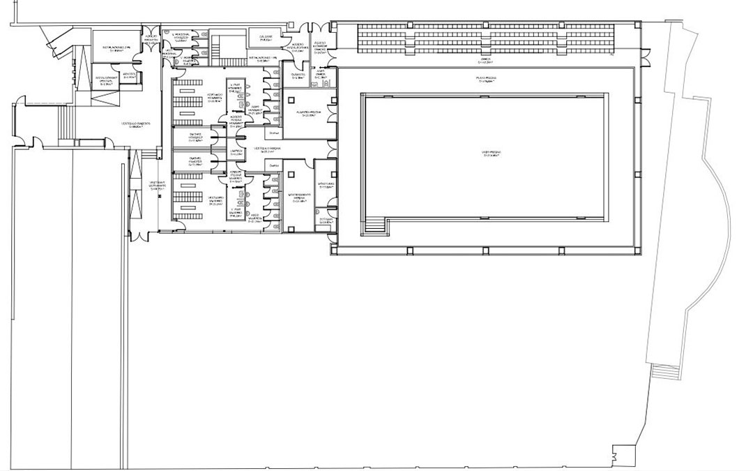 Plano del proyecto./ Ayuntamiento Caspe