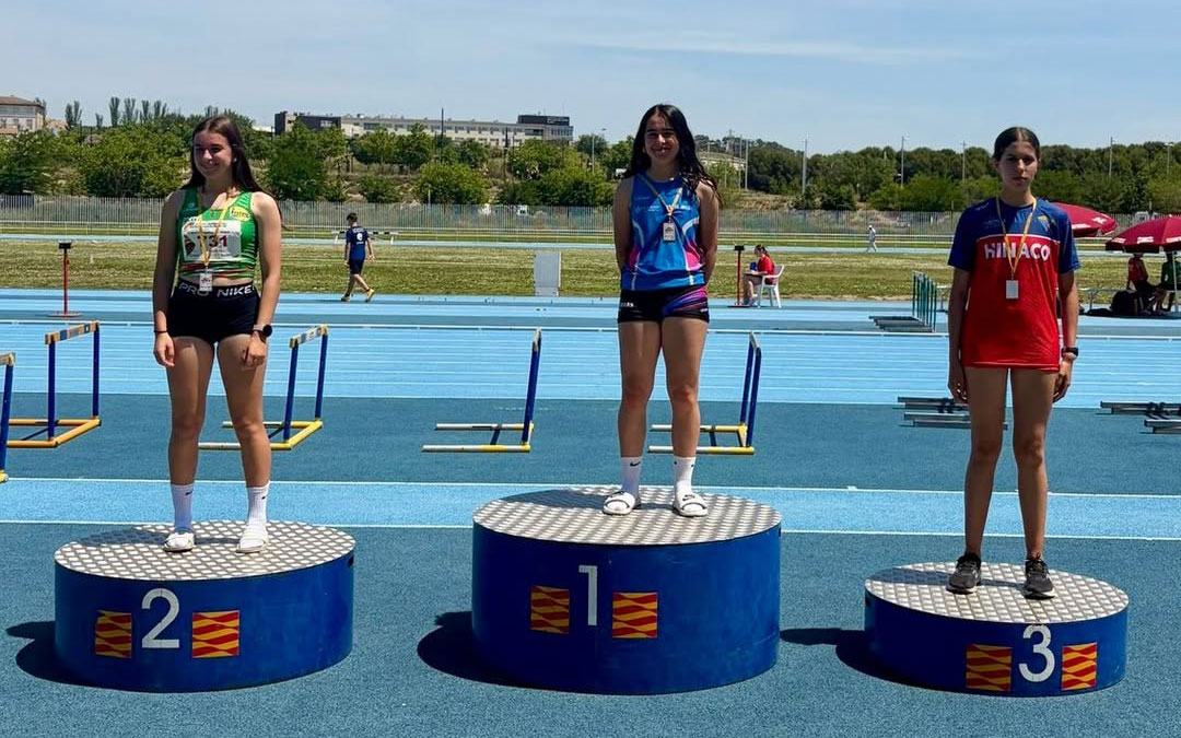 Noa Ceperuelo en lo más alto del podio del Campeonato de España Sub-16 / Cedida