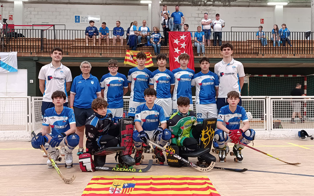 El Alcañiz Club Patín durante su participación en el Campeonato de España / Cedida