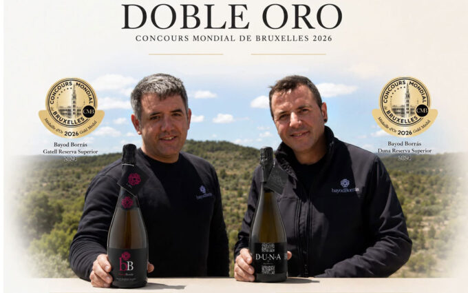 Bodegas Bayod Borrás conquista dos medallas de oro en el Mundial de Espumosos de Bruselas: «Uno de los secretos es la zona donde vivimos»