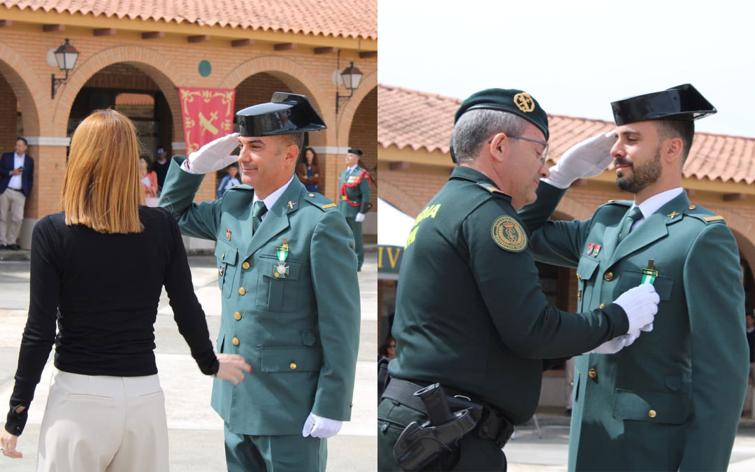 Dos de los agentes que han obtenido un reconocimiento./ G.C.