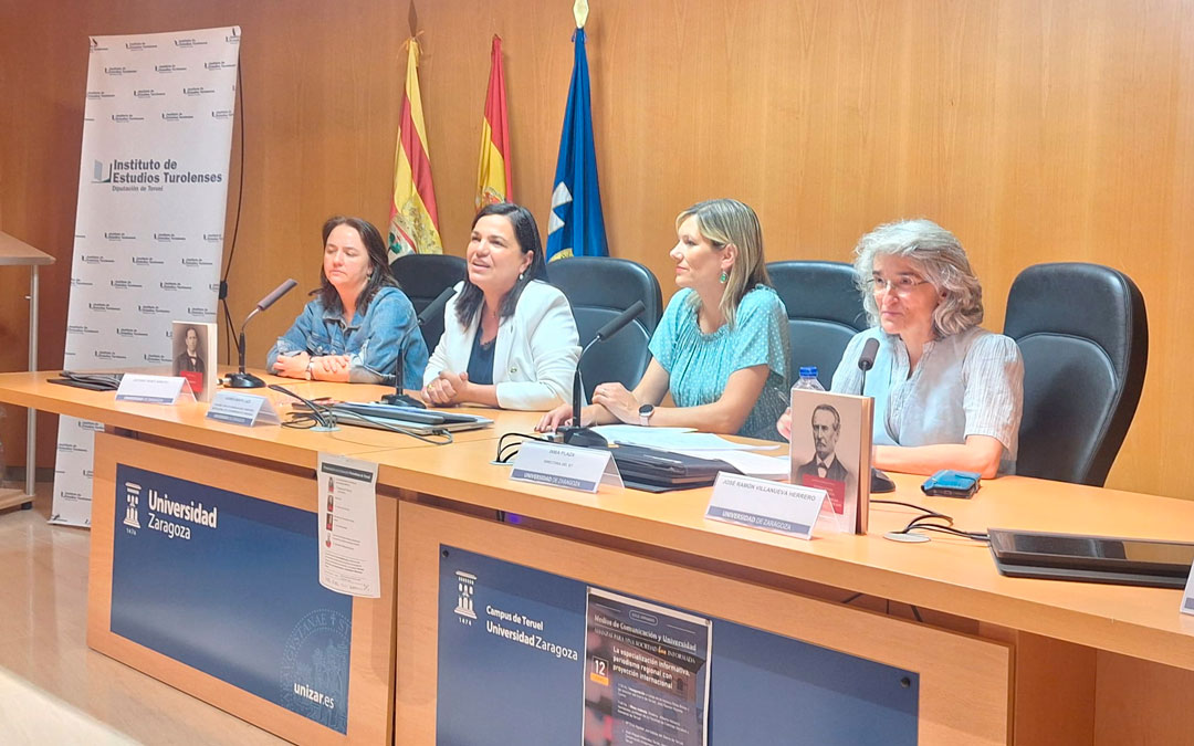 Momento de la presentación este viernes en el Campus de Teruel de Unizar. / DPT