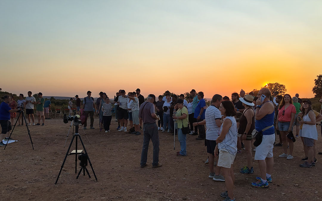 Eclipse en el Monasterio del Olivar de Estercuel / D. B.