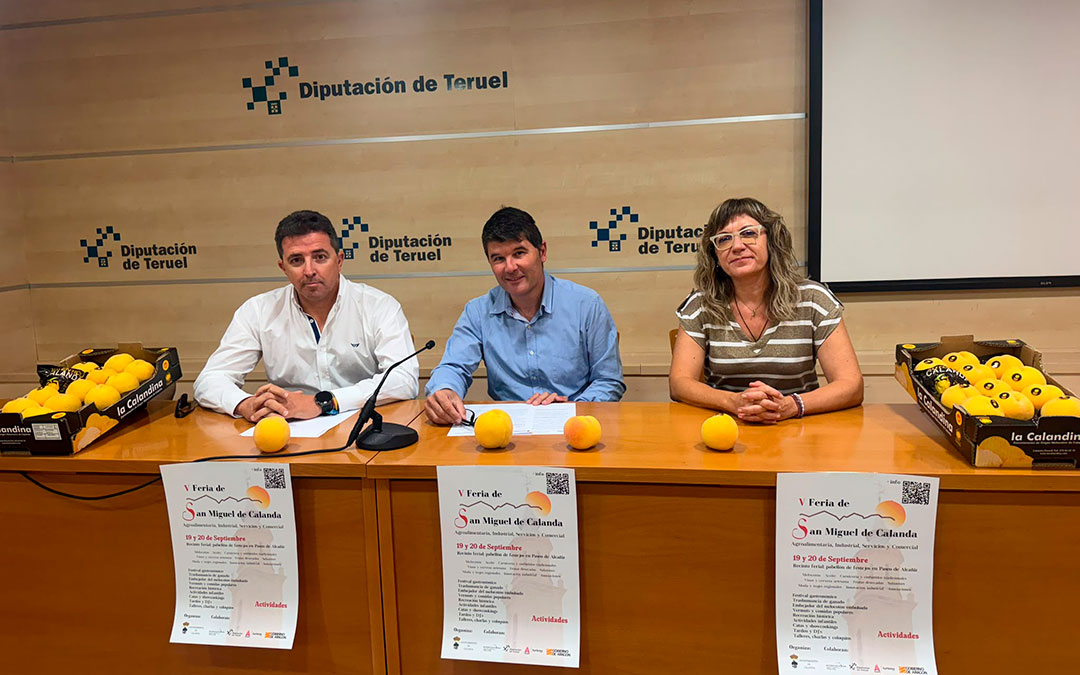 Presentación este viernes de una nueva edición de la Feria San Miguel de Calanda. / DPT