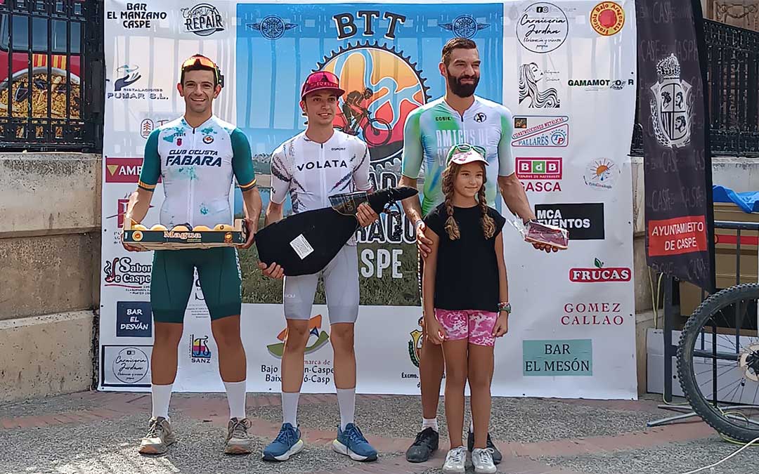 Podio masculino de la prueba corta / Cedida