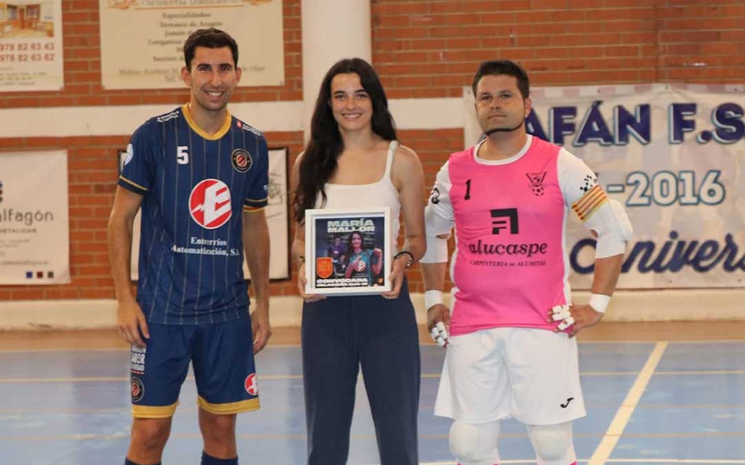 Maria Mallor durante su homenaje / Cedida
