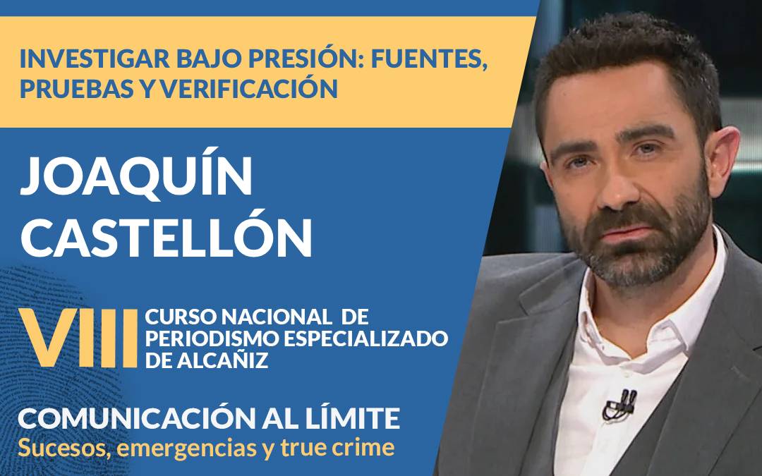 Joaquín Castellón, periodista de investigación./ La COMARCA