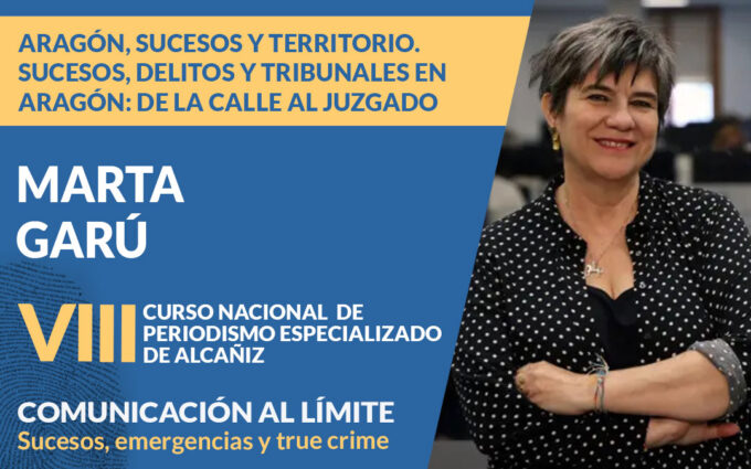 Marta Garú, VII Premio Pilar Narvión: «Los sucesos no son más que la vida pura y tienes que entrar en ellos con prudencia y responsabilidad»