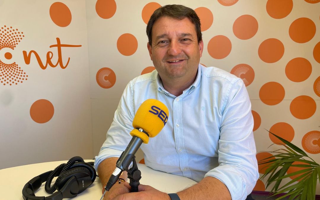 Miguel Ángel Estevan, alcalde de Alcañiz en Radio La Comarca./ S.F.