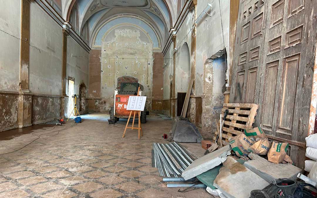 La iglesia de Capuchinos en obras. / Gema Romero