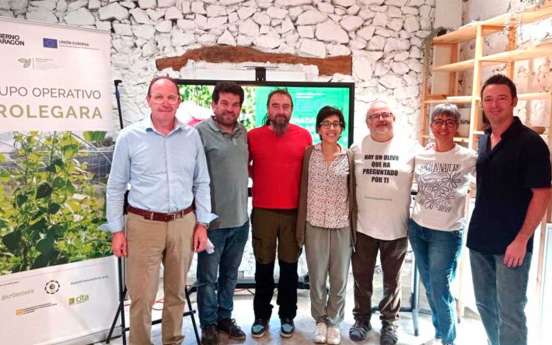 Participantes en la II Jornada sobre Legumbres Singulares de Aragón, organizada en Oliete / Gardeniers