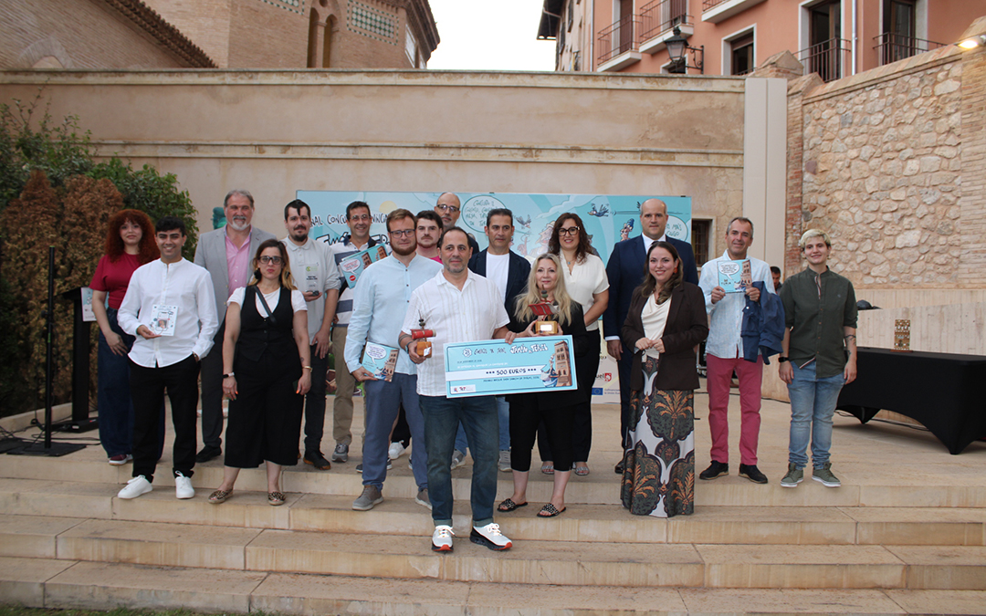 Foto de familia de los ganadores del el 23 Concurso de Tapas Jamón de Teruel. / Cedida
