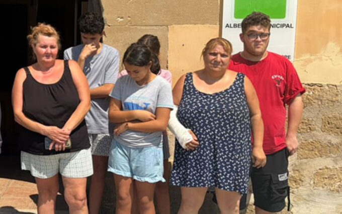 Desalojado el albergue municipal de Caspe con la salida de las dos últimas familias que permanecían desde febrero