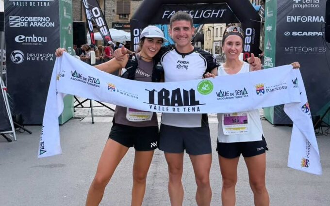 Sello del Bajo Aragón Histórico en el Trail Valle de Tena: Deportistas de tres clubes destacan en la 80K y los relevos