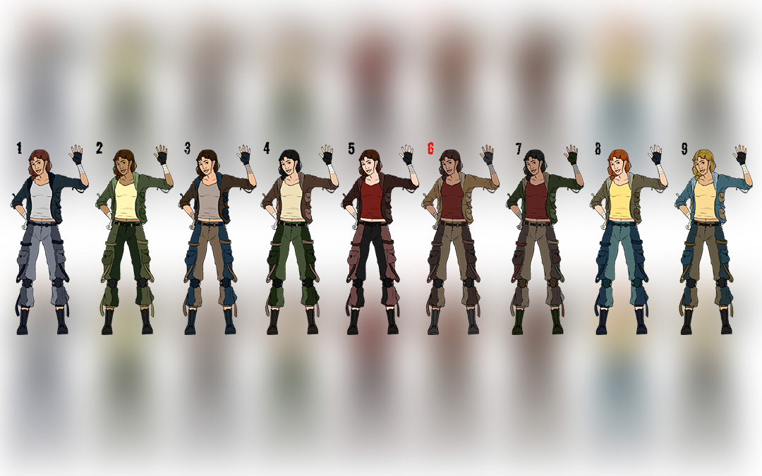 Diseños, creaciones y bocetos de Ana Félez Pascual de 2D a 3D. El proceso completo del diseño al personaje definitivo se puede ver en su perfil en ArtStation.com (gluglu_ana). / Archivo personal