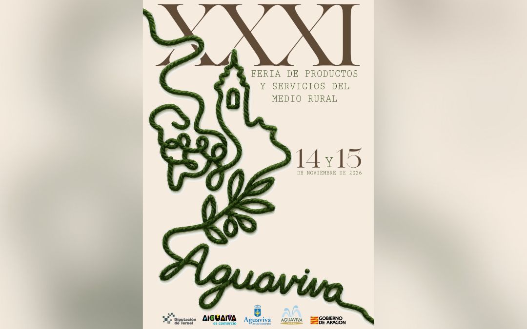 Cartel anunciador de la feria de Aguaviva 2026 / Sofía García Sanz