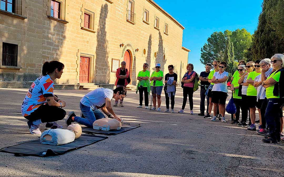Formación en reanimación cardiopulmonar –RCP llevada a cabo en Alcañiz / Ayuntamiento de Alcañiz
