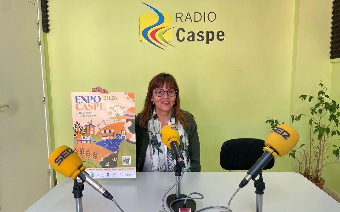 Ana Jarque en Radio Caspe./ S.F.