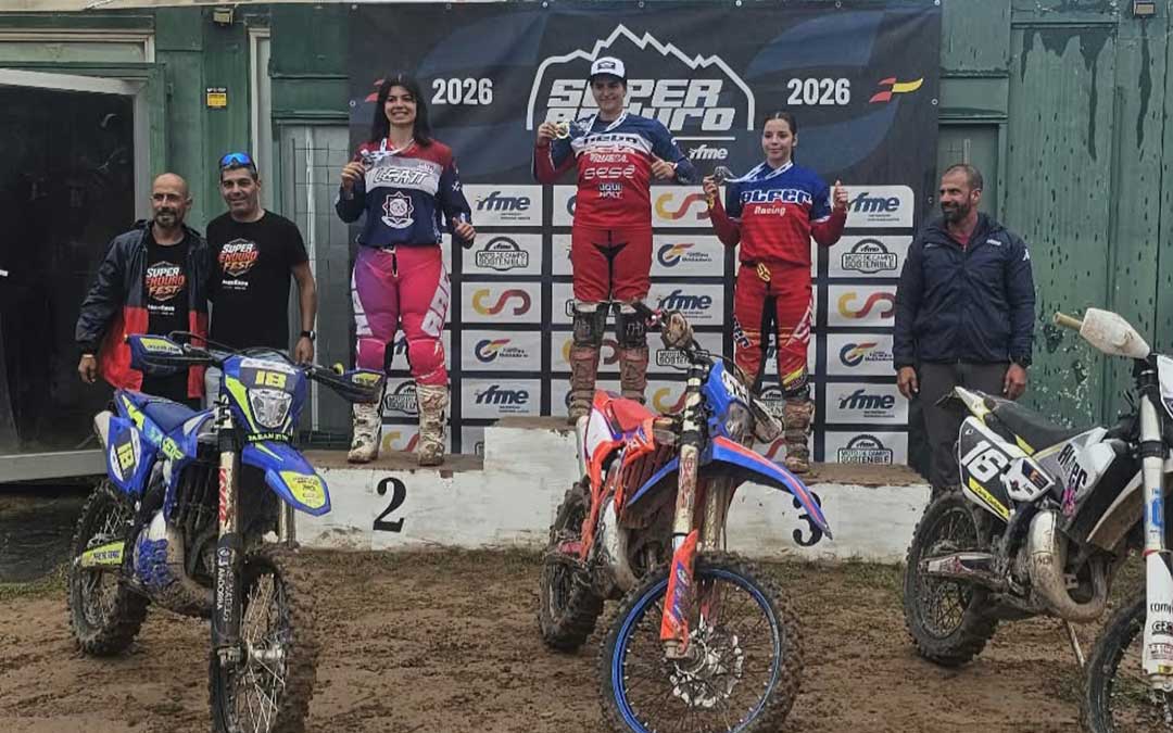 Iris Alquézar en uno de los podios de este Campeonato de España / Cedida