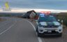 Vuelca un camión en la N-211 de Caspe al salirse de la vía en una curva