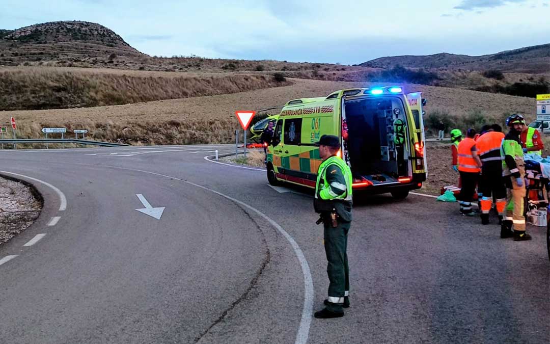 El siniestro se produjo en la la A-1792, en término de Ejulve / Guardia Civil