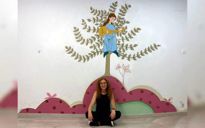 Esther Peña acerca el arte gótico del Castillo de Alcañiz a la Escuela Infantil Santo Ángel