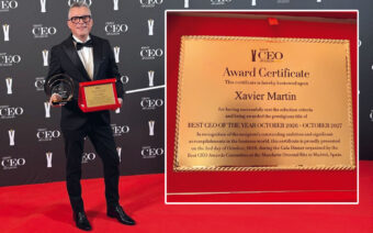Xavier Martín, director del Hotel Palacio Barón de Andilla de Valdealgorfa, premiado en los Best CEO Awards 2026: «Es un reconocimiento para todos»