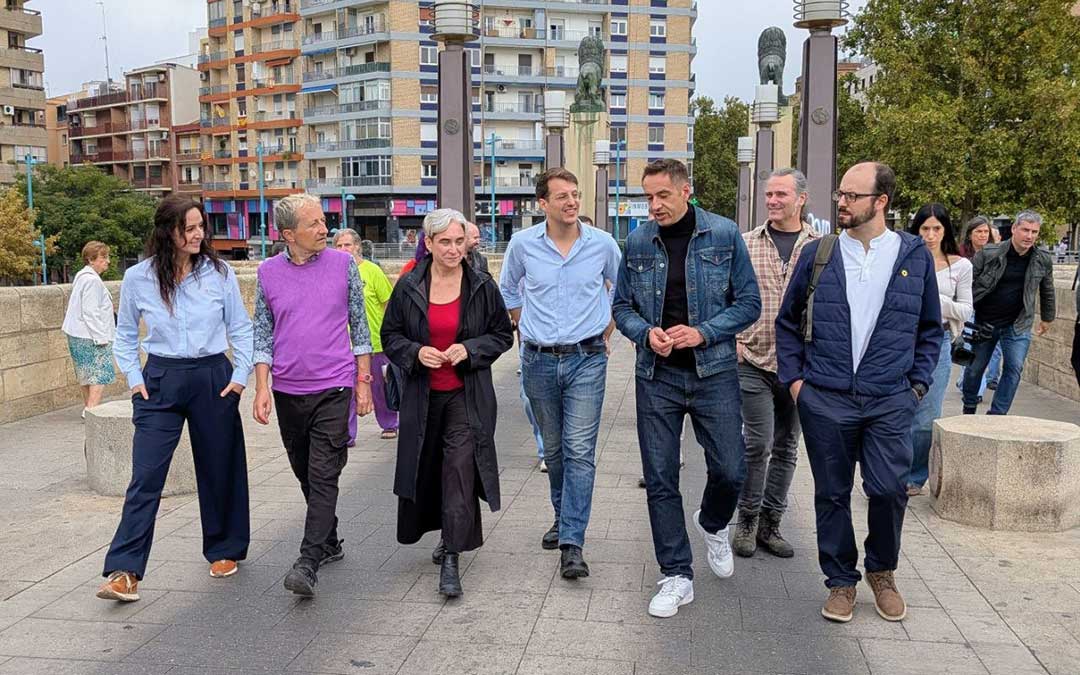 Foto de archivo de la presentación de la coalición con Frente Amplio en Zaragoza./ F.A.