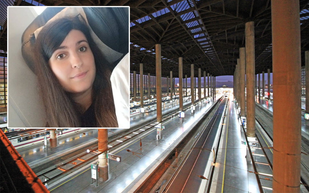 La alcañizana se vio obligada a interrumpir su viaje a Málaga, donde iba a asistir a un congreso internacional de trabajo, tras conocer el accidente ferroviario en Toledo. / Cedida
