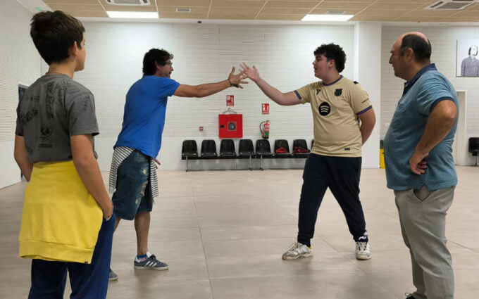 David Guarc y Luis Cros, líderes de la primera Liga de Morra del Bajo Aragón-Matarraña