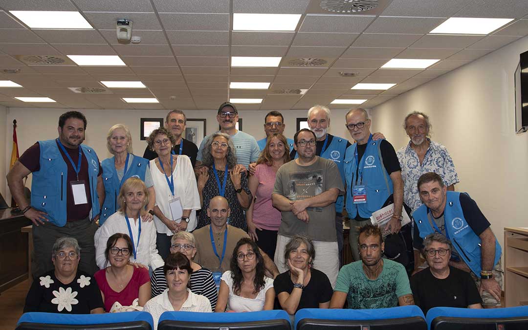 Imagen del grupo de vecinos que se han formado durante las jornadas en Valderrobres / Comarca Matarraña