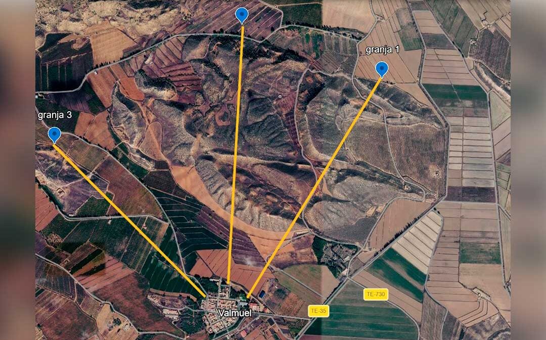 Proyectan una tercera macrogranja porcina en Valmuel a menos de 2 kilómetros de la población